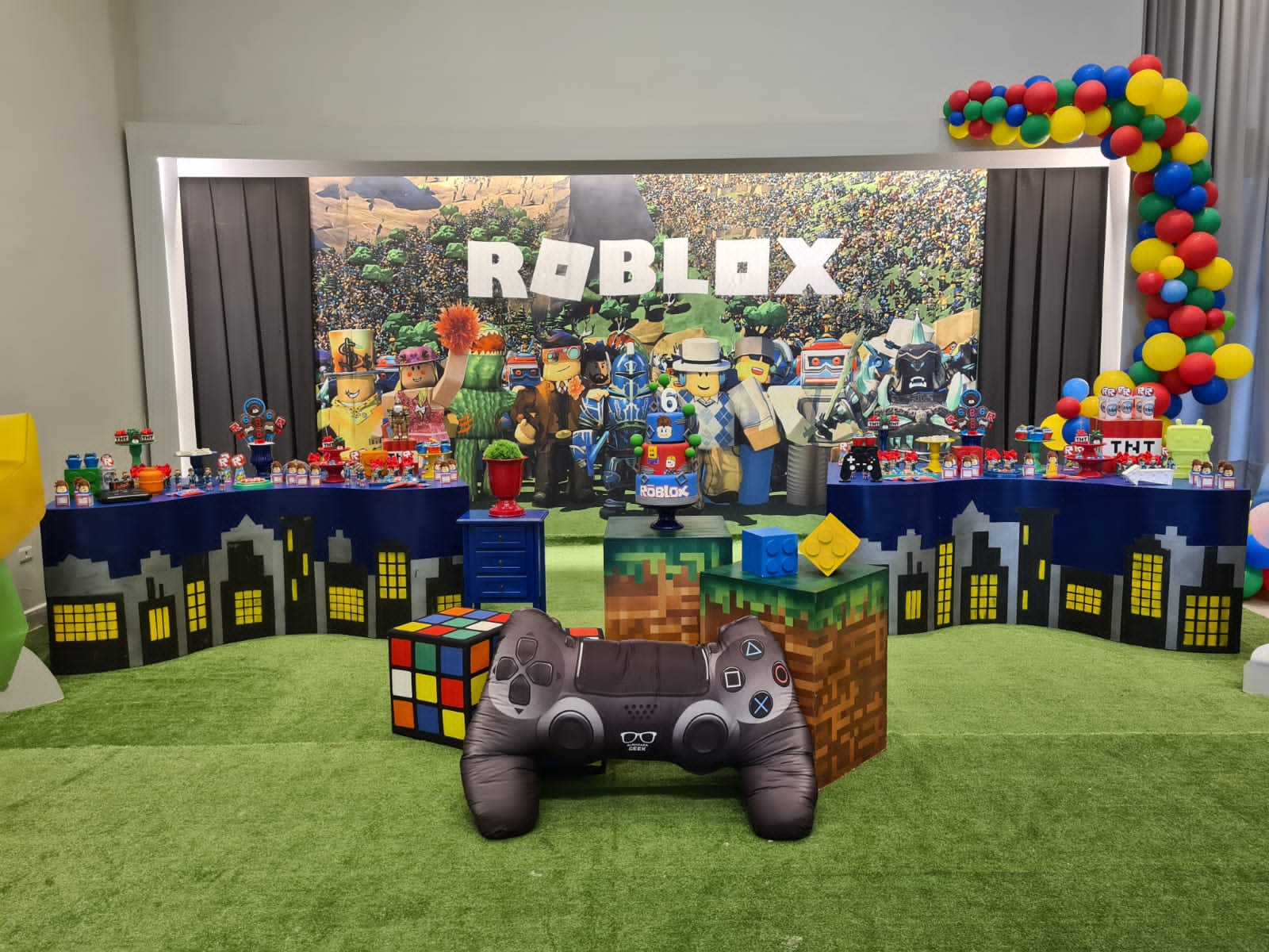 Decoração de festa do Roblox🎮 